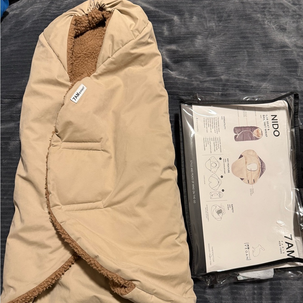 7AM Enfant Nido Baby Bassinet Wrap - Cappuccino
